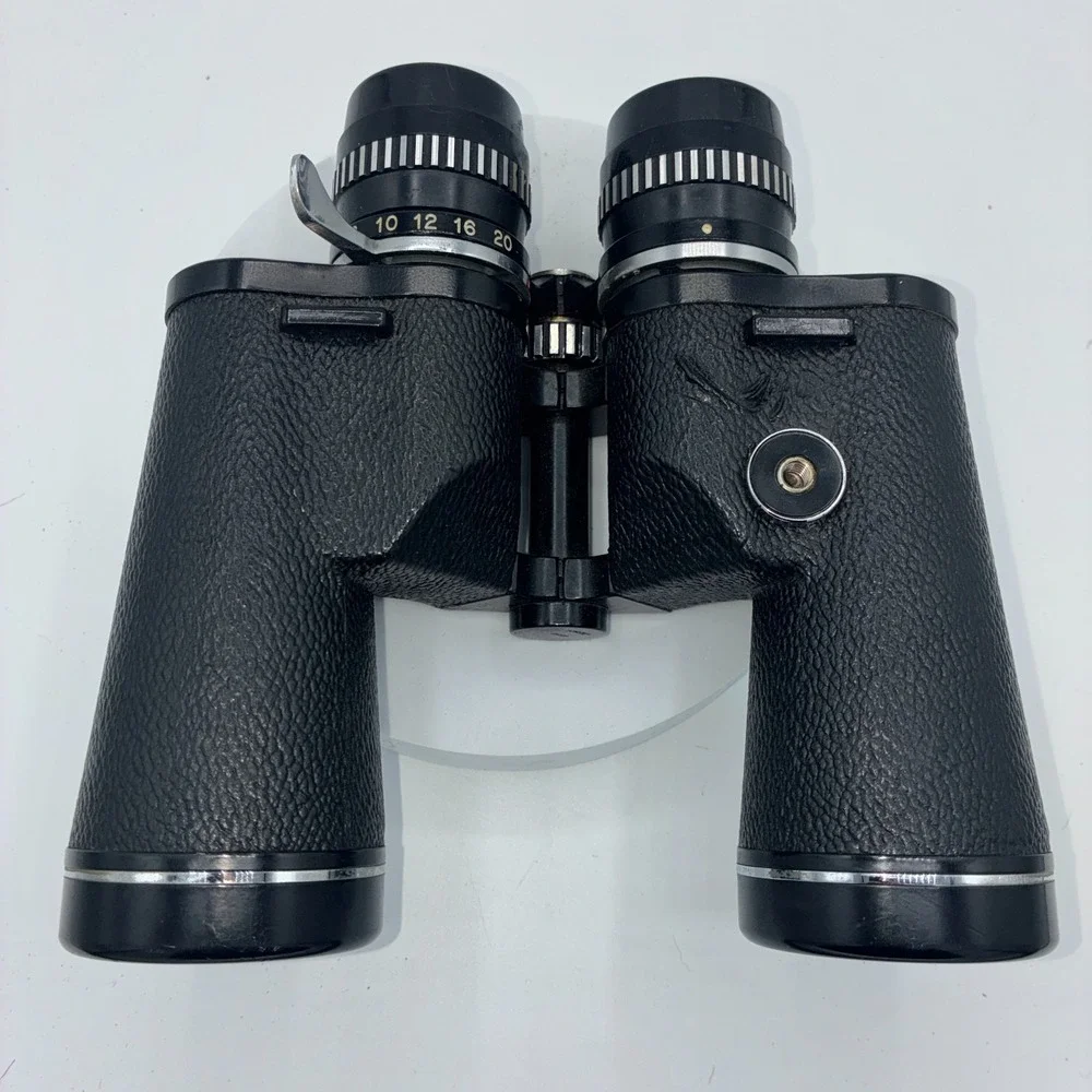 Vintage Selsi Zoom Binoculars 8-20x50mm Deluxe Golden Coated w/ Case